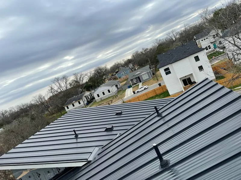 Standing seam metal roof panels with vents for Skylight Repair in West Goshen